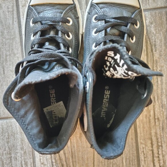 Rare Genuine Leather Converse All Star Chuck Taylor Sailor Jerry Shoes - Men's 4 - Picture 16 of 16